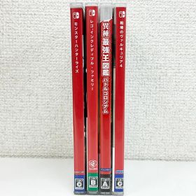 【ケース付、動作確認済・送料込】異種最強王図鑑 バトルコロシアム、戦場のヴァルキュリア4、モンスターハンターRISE、LEGO インクレディブル・ファミリー 計4本セットSwitch 任天堂 ソフト スイッチ