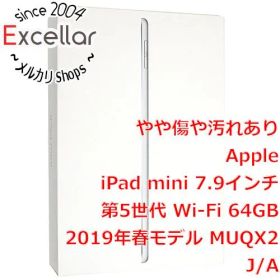 [bn:2] APPLE iPad mini 7.9インチ 第5世代 Wi-Fi 64GB 2019年春モデル MUQX2J/A シルバー 元箱あり