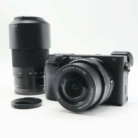 ソニー(SONY)の動作確認済 SONY ソニー α6400 ブラック ダブルズームレンズキット 16-50mm F3.5-5.6/55-210mm F4.5-6.3 デジタル一眼カメラ S10-t036(デジタル一眼)