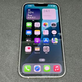 iPhone13 SIMフリー128G ホワイトバッテリー74% 箱付き