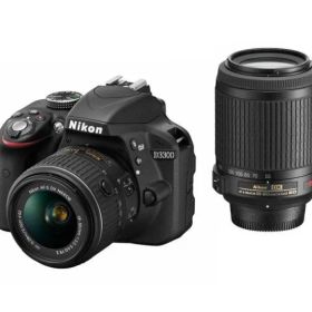 Nikon デジタル一眼レフカメラ D3300 ダブルズームキット ブラック D3300WZBK