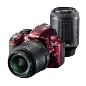 ニコン Nikon D3100 レッド 200mmダブルズームキット SDカード付き