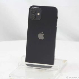 〔中古品〕 iPhone12 64GB ブラック MGHN3J／A SIMフリー【258】