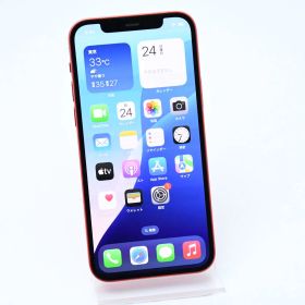 【液晶美品】docomo SIMフリー iPhone12 64GB レッド