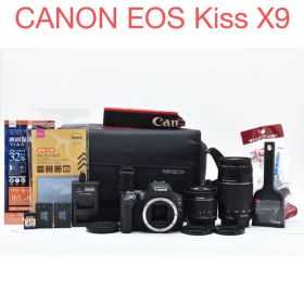 Canon EOS Kiss X9 デジタル一眼レフカメラ標準&望遠レンズセット