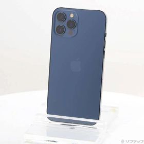〔中古品〕 iPhone12 Pro Max 256GB パシフィックブルー MGD23J／A SoftBank【344】