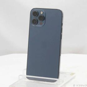 〔中古品〕 iPhone12 Pro Max 128GB パシフィックブルー MGCX3J／A SIMフリー【377】