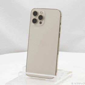 〔中古品〕 iPhone12 Pro Max 128GB ゴールド MGCW3J／A SIMフリー【377】