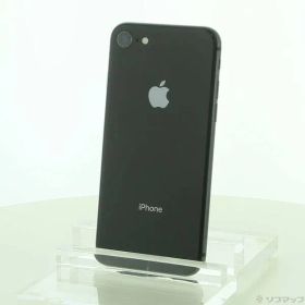 〔中古品〕 iPhone8 64GB スペースグレイ MQ782J／A SIMフリー【368】