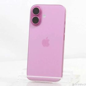〔中古品〕 iPhone16 128GB ピンク MYDT3J／A SIMフリー【377】