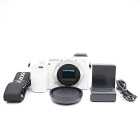 ■シャッター数4090枚！新品同様■ SONY α6000 ボディ ホワイト ILCE-6000 ミラーレス一眼カメラ ソニー