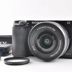 [シャッター回数 1,922回] Sony ソニー α6000（ILCE-6000） 2420万画素 ミラーレス一眼 ブラック E PZ 16-50mm パワーズームレンズキット
