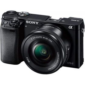 ソニー SONY α6000 パワーズームレンズキット ブラック ILCE-6000L B SDカード付き
