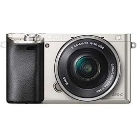 【中古】ソニー ミラーレス一眼 α6000 パワーズームレンズキット E PZ 16-50mm F3.5-5.6 OSS シルバー ILCE-6000L S