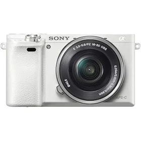【中古】SONY ミラーレス一眼 α6000 パワーズームレンズキット E PZ 16-50mm F3.5-5.6 OSS ホワイト ILCE-6000L W