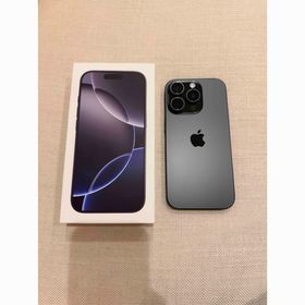 アップル(Apple)のiPhone16 Pro 256GB ブラックチタニウム SIMフリー(スマートフォン本体)