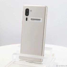 〔中古品〕 シンプルスマホ5 32GB シャンパンゴールド A001SH SoftBank【377】