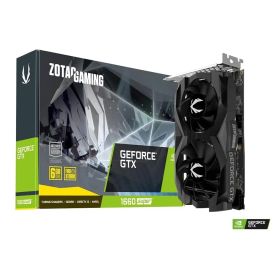 Zotac Gaming GeForce GTX 1660 スーパーツインファン 6GB GDDR5 192ビット 1785MHz 8Gbps PCI Express 3.0 グラフィックスカード。