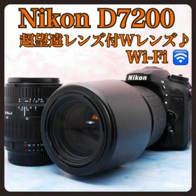 ニコン(Nikon)のNikon D7200☆高速連写＆高画質☆Wレンズ☆一眼レフカメラ☆美品(デジタル一眼)