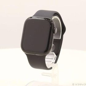 〔中古〕Apple(アップル) Apple Watch Series 10 GPS 46mm ジェットブラックアルミニウムケース ブラックスポーツバンド〔348-ud〕