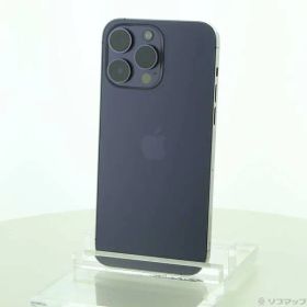 〔中古品〕 iPhone14 Pro Max 512GB ディープパープル MQ9J3J／A SIMフリー【258】