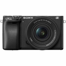 ソニー ミラーレス一眼カメラ「α6400」パワーズームレンズキット(ブラック) SONY ILCE-6400K-B 返品種別A