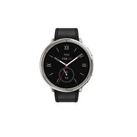 【推奨品】Amazfit sp170073-C225 Amazfit Active 2 Round ブラックレザープレミアムバージョン ブラック