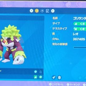 色違いゴリランダー/育成済み夢特性/100レベル/合計9種類のリボン＆あかし付き！ | ポケモンSV(スカーレットバイオレット)のアイテム、RMTの販売・買取一覧