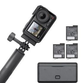 DJI アクションカメラ Osmo Action 4 アドベンチャー コンボ 4K/120fps対応 防水カメラ 1/1.3インチセンサー搭載 10-bit & D-Log M 155?超広角FOV 最大7時間半駆動 3つのバッテリーでVl