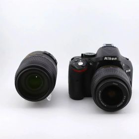 【中古】 (ニコン) Nikon D5200 ダブルズームキット ブラック【中古カメラ デジタル一眼】 ランク：B