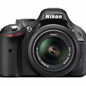 【中古】Nikon デジタル一眼レフカメラ D5200 レンズキット AF-S DX NIKKOR 18-55mm f/3.5-5.6G VR付属 ブラック D5200LKBK i8my1cf