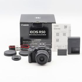 キヤノン(Canon)のCanon EOS R50 標準ズームレンズキット(RF-S18-45)ブラック(ミラーレス一眼)