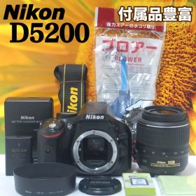 初心者おすすめ❤️Nikon D5200❤️スマホ転送❤️一眼レフカメラ