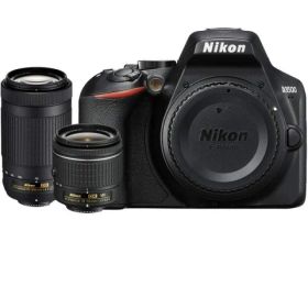 Nikon D3500 24.2MP デジタル一眼レフカメラ AF-P 18-55mm VRレンズ& 70-300mm デュアルズームレンズ (1588B) ? (リニューアル)