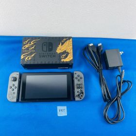 ◇F907【通電OK】Nintendo Switch モンスターハンターライズ スペシャルエディション モデル 本体 Joy-Con ドック 周辺機器 セット まとめ モンハン モンスターハンター コラボ商品 マガイマガド 黒 ブラッグ グレー