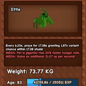 庭を成長させる メガデカペカマキリ | ロブロックス(ROBLOX)のアカウントデータ、RMTの販売・買取一覧