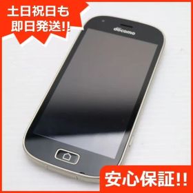 美品 F-03K らくらくスマートフォン me ゴールド スマホ 即日発送 白ロム DoCoMo 富士通 土日祝発送OK 04000
