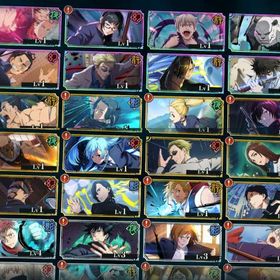 SSR×52 廻珠51240個 乙骨憂太 虎杖悠仁 禪院真希 東堂葵 狗巻棘 夜蛾正道 同気連枝 | ファンパレ(呪術廻戦ファントムパレード)のアカウントデータ、RMTの販売・買取一覧