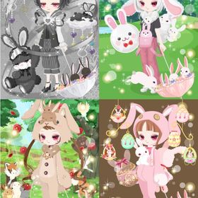 うさぎの入ったお花畑傘 ２色 バラ可 | ニコッとタウン(ニコタ)のアイテム、RMTの販売・買取一覧