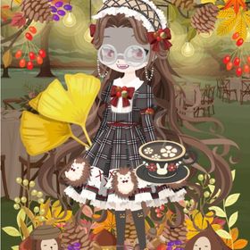 秋色チェックワンピ（ハリネズミと一緒） 黒系 ３点＋オマケ | ニコッとタウン(ニコタ)のアイテム、RMTの販売・買取一覧