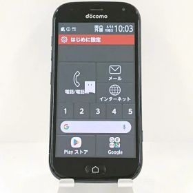 らくらくスマートフォン me F-01L ドコモ ブラック 送料無料 本体 c13954