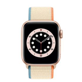 Apple Apple Watch Series6 40mm GPS+Cellularモデル M0DP3J/A+MY9Y2FE/A A2375【ゴールドアルミニウムケース/クリームスポーツループ】 [中古] 【当社3ヶ月間保証】 イオシス