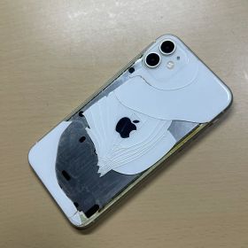 iPhone11 64GB SIMフリー 背面割れあり FaceID不可