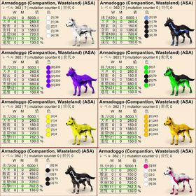 🎨 アルマドッゴ全21カラー✨ 即納OK／高レベル・高ステ個体も多数出品中！ | ARK Survival Evolvedのアカウントデータ、RMTの販売・買取一覧