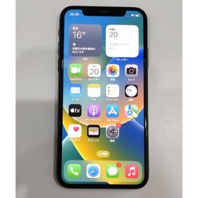 アイフォーン(iPhone)の5398 中古 iPhoneX 64GB MQAX2J/A スペースグレイ(スマートフォン本体)