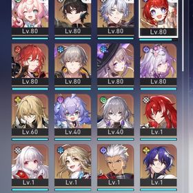 引退アカウント 星5 主人公含16体 | 崩壊スターレイル(崩スタ)のアカウントデータ、RMTの販売・買取一覧