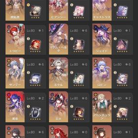 ヒアンシー完凸、ルアン完凸+餅完凸 完凸キャス､ロビン､ホタル､花火､雲璃､サンデー､マダムヘルタ | 崩壊スターレイル(崩スタ)のアカウントデータ、RMTの販売・買取一覧