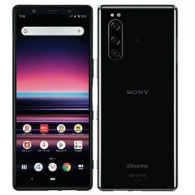 【中古】Cランク【傷や汚れあり】 SIMフリー SO-01M SONY Xperia 5 ブラック 利用制限-白ロム) 送料無料