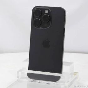 〔中古品〕 iPhone15 Pro 128GB ブラックチタニウム MTU73J／A SIMフリー【348】