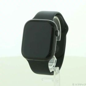 【中古】Apple(アップル) Apple Watch Series 10 GPS 46mm ジェットブラックアルミニウムケース ブラックスポーツバンド 【196-ud】